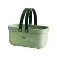 thumbnail image 1 of Qholemyo Hollow Out Plastic Desktop Storage Basket Dispenser Container Portable Shower Caddy Basket For Bathing With Handle Organizer Storage Basket, 1 of 2