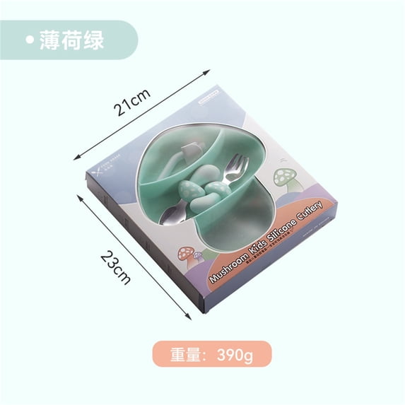 Qholemyo Household Baby Eating Tableware Set Dinner Tray Infant Kindergarten Learning Dining Rice Tray Serving Tray