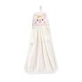 thumbnail image 1 of Qholemyo Household Hanging Hand Towels Corals Fleece Solid Color Children's Hand Towels Cute Piglet Style Small Hand Towels For Bathroom Soft Hand Towels, 1 of 5