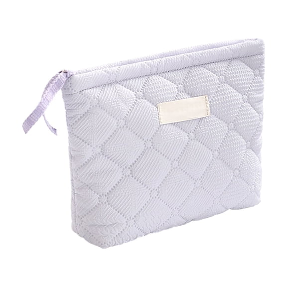 Qholemyo Intricate Patterned Handheld Knitted Bag - Striped Color-Blocked Ins-Style Cosmetic Bag & Pencil Case, Daily Essentials