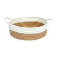 thumbnail image 1 of Qholemyo Khaki Woven Cotton Rope Basket Desktop Storage Desk Organizer Home Office Desktop Organization, 1 of 2