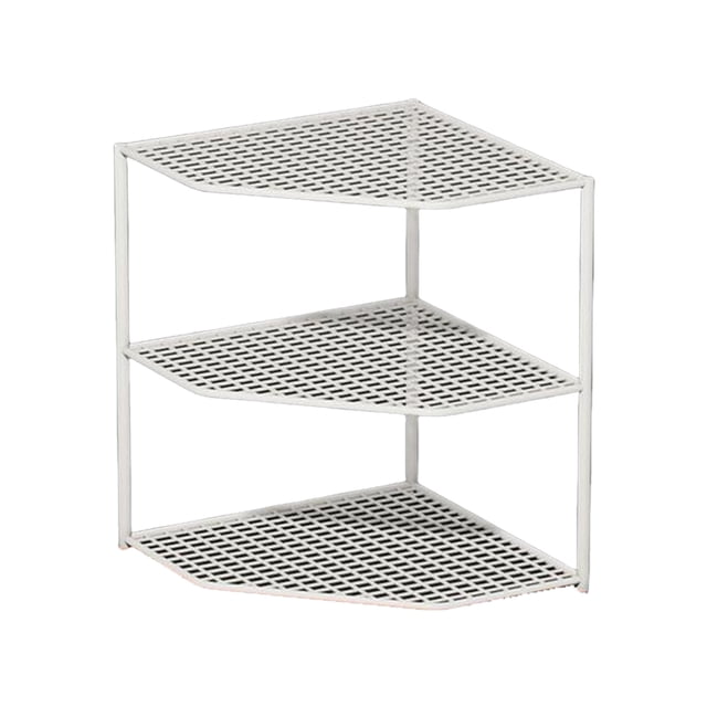 Qholemyo Kitchen Shelf Countertop Corner Pot Storage Rack Under Sink ...
