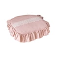 thumbnail image 1 of Qholemyo Lace Embroidery Pure Chair Pads Square Sponge Cushions Ruffle Cushions Washable Seat Cushions for Chair, 1 of 6
