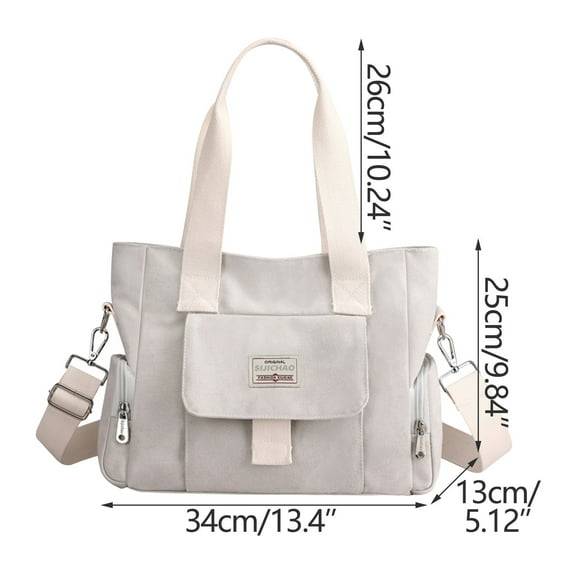 Qholemyo Large Capacity Canvas Women's Bag Fashion Handbag For Women Versatile Shoulder Messenger Crossbody Bags For Women Tote Bag