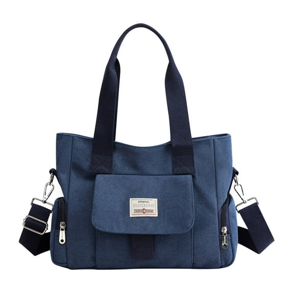 Qholemyo Large Capacity Canvas Women's Bag Fashion Handbag For Women Versatile Shoulder Messenger Crossbody Bags For Women Tote Bag