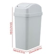 thumbnail image 1 of Qholemyo Large Capacity Cream Style Household Garbage Can With Lid Thickened Seam Press Shaking Lid Kitchen Trash Can Living Room Plastic Trash Cans, 1 of 3