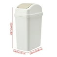 thumbnail image 1 of Qholemyo Large Capacity Cream Style Household Garbage Can With Lid Thickened Seam Press Shaking Lid Kitchen Trash Can Living Room Plastic Trash Cans, 1 of 3