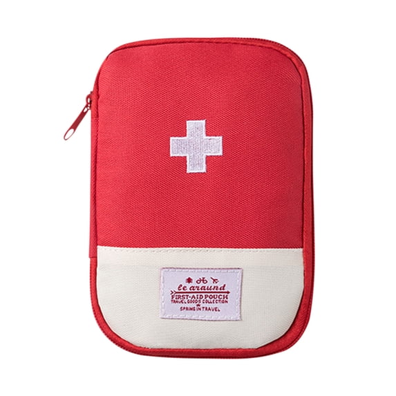 Qholemyo Large Capacity Emergency Medical Bag Portable First Aid Storage Bag For Home Business Trips