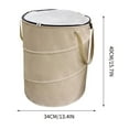 thumbnail image 1 of Qholemyo Large Capacity Foldable Portable Outdoor Camping Trash Can With Lid Garbage Can For Camping Outdoor Use, 1 of 4