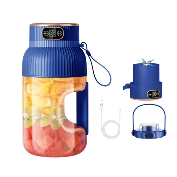 Qholemyo Large Capacity Multifunctional Sports Kettle Portable Electric Blender Squish Machine For Outdoor Gym Fitness Use