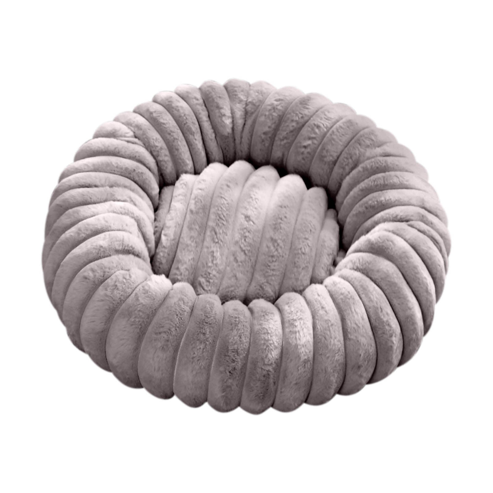Qholemyo Large Dog Bed High Weight Long Hair Plush Round Winter Warm Pet Mat Comfortable Dog Sleeping Pad