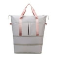 thumbnail image 1 of Qholemyo Large Expandable Travel Tote Bag Gym Tote Carry On Bags For Women With Trolley Sleeve Wet Pocket Travel Duffel Bags Travel Essentials, 1 of 7