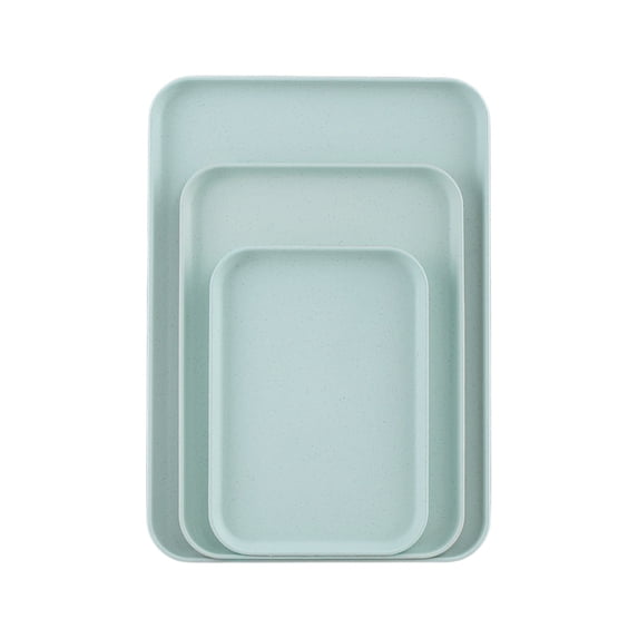 Qholemyo Large Medium Small Rectangular Tray Set Household Tea Cup Snack Dinner Plates Serving Trays Storage Tray