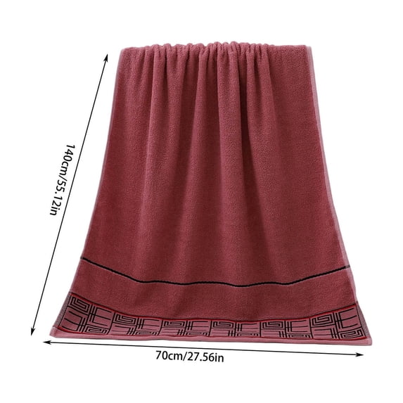 Qholemyo Large Size 28 X 55 Inches Large Bath Towels Super Absorbency Compact Expeditious Drying And Lightweight Ideal For Gym Travel Bathroom Towels Cotton Bath Towels