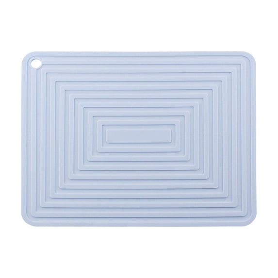 Qholemyo Large Size Soft Rubber Mat Heat Proof Drying Mat Insulated Placemat For Kitchen Table Cookware And Tableware