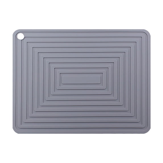 Qholemyo Large Size Soft Rubber Mat Heat Proof Drying Mat Insulated Placemat For Kitchen Table Cookware And Tableware