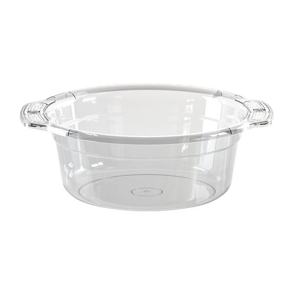 Qholemyo Large Transparent Plastic Wash Basin Thickened Tub For Bathroom Laundry And Infant Foot Bath