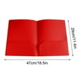 thumbnail image 1 of Qholemyo Letter Size Plastic File Folders With Pockets Heavy Duty Filing Folders For Documents Office School Colored Folders, 1 of 5