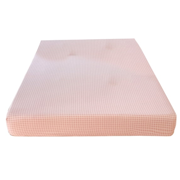 Qholemyo Light-Colored Checkered & Solid Color Bed Sheets - Skin-Friendly & Washable, Soft Sheets for Home Bedding