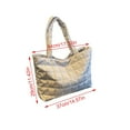 thumbnail image 1 of Qholemyo Lightweight Puffer Padded Quilted CoCopeaunt Tote Bags For Women Large Nylon Zipper Closure Shoulder Handbag For Women, 1 of 5