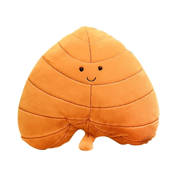 Qholemyo Maple Leaf Ginkgo Leaf Shaped Throw Pillow Soft Plush Decorative Pillow For Home Sofa Cushion Toy