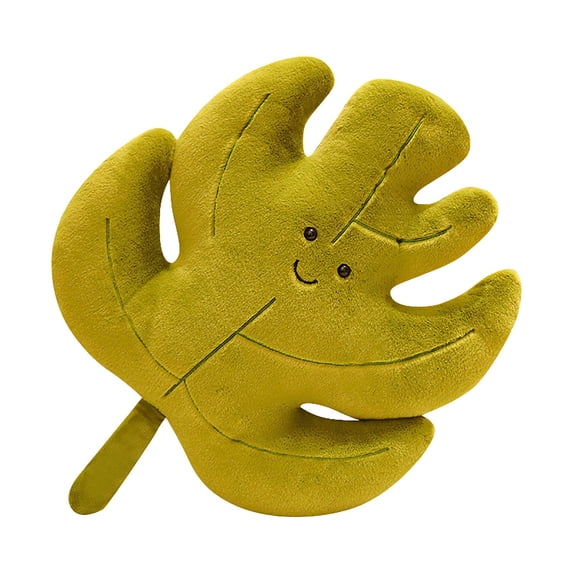 Qholemyo Maple Leaf Ginkgo Leaf Shaped Throw Pillow Soft Plush Decorative Pillow For Home Sofa Cushion Toy