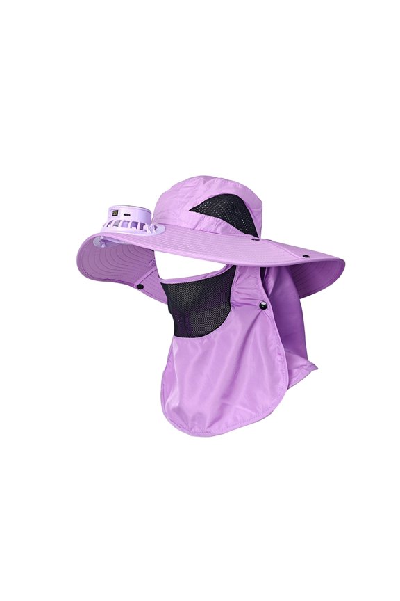 Men Sun Hat With Fan Solar Powered USB Rechargeable Mini Fan Strong Wind For Outdoor Fishing