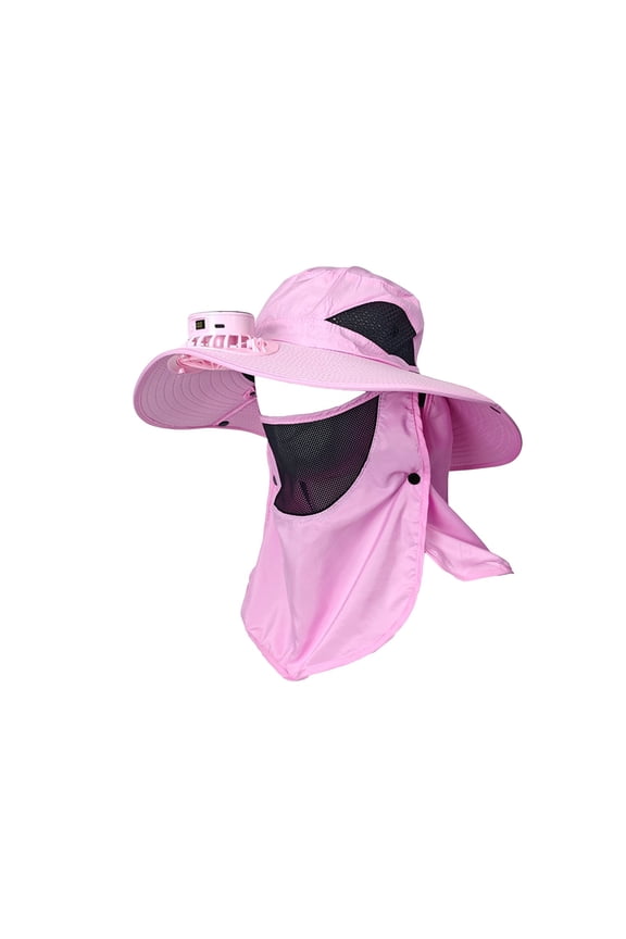 Men Sun Hat With Fan Solar Powered USB Rechargeable Mini Fan Strong Wind For Outdoor Fishing