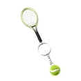 thumbnail image 1 of Qholemyo Mini Simulated Tennis Racket Keychain Sports Equipment Gift Bag Charm Keychain Charms Cute Keychain Sports Keychain, 1 of 3
