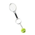 thumbnail image 1 of Qholemyo Mini Simulated Tennis Racket Keychain Sports Equipment Gift Bag Charm Keychain Charms Cute Keychain Sports Keychain, 1 of 3