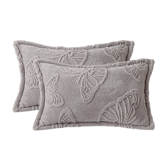 Qholemyo Model Taffy Double-Sided Velvet Pillowcases (A Pair) - Padded & Thickened Milk Velvet, Soft Texture For Home Decor