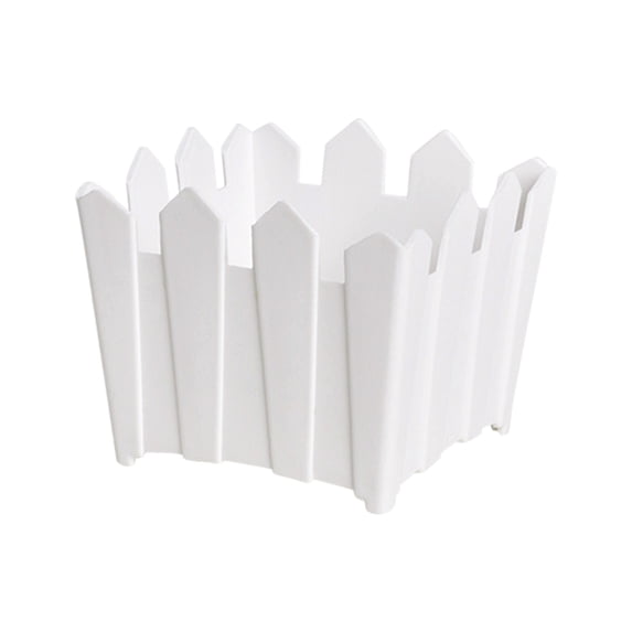 Qholemyo Modern Style Plastic Planter Pot Flower Vase for Bookshelf Mantel Table Fireplace Coffee Table Home Decor