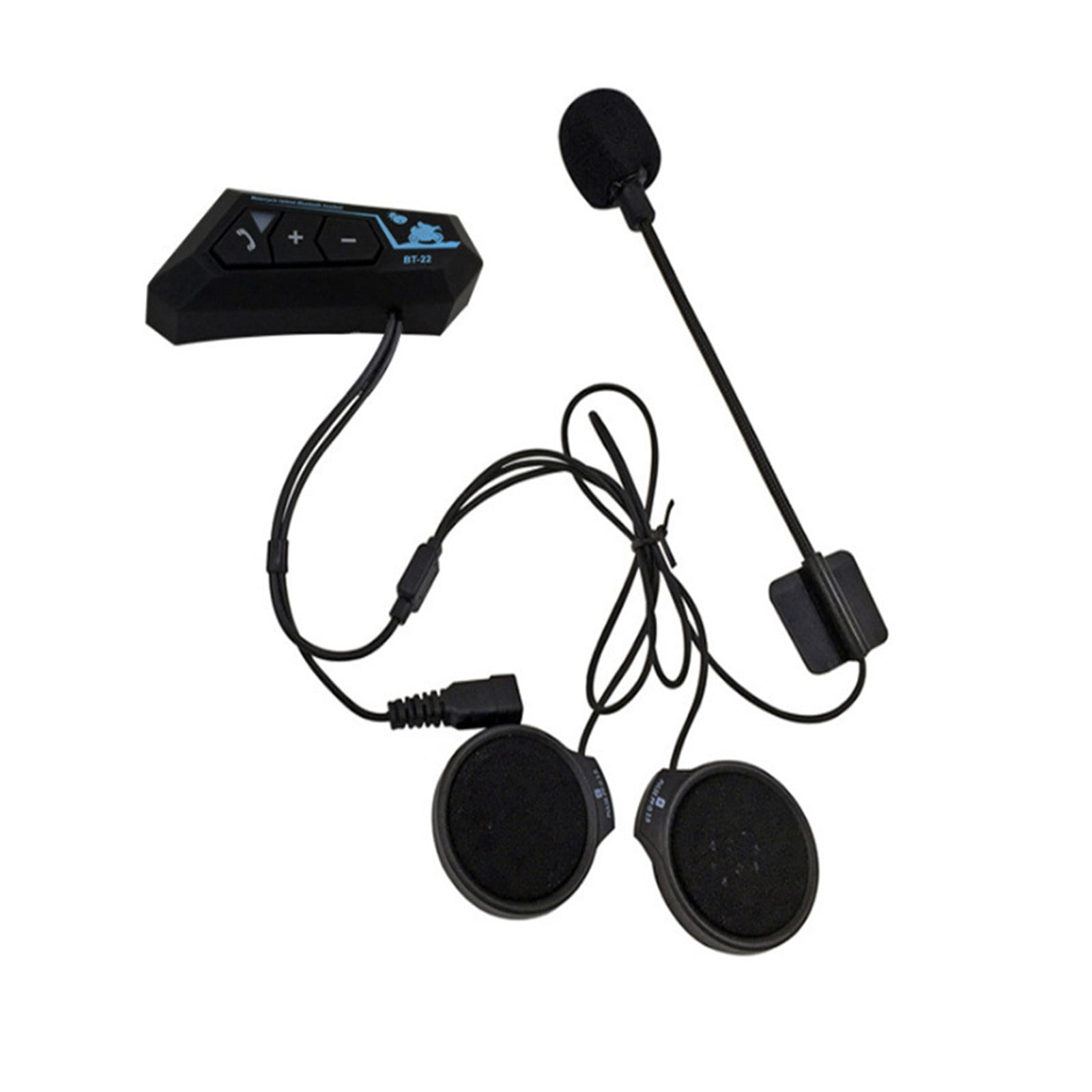 Qholemyo Motorcycle Helmet Bluetooth 5.0 Headphones Low Power Stereo Wireless Headset For Riding Music