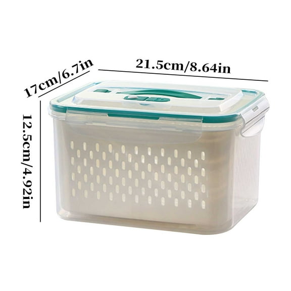 Qholemyo Multi Layer Food Grade Plastic Airtight Food Storage Containers With Lids Household Refrigerator Fresh Keeping Box