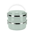thumbnail image 1 of Qholemyo Multi Layer Stainless Steel Insulated Lunch Box For Students Food Storage Containers With Lids For Fresh Keeping, 1 of 4