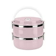 thumbnail image 1 of Qholemyo Multi Layer Stainless Steel Insulated Lunch Box For Students Food Storage Containers With Lids For Fresh Keeping, 1 of 4