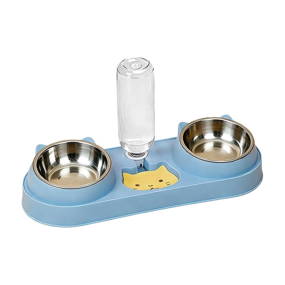 Qholemyo Multi Purpose 2 In 1 Pet Bowl Pet Food Bowl Food Water Feeding Bowl For Cats And Dogs