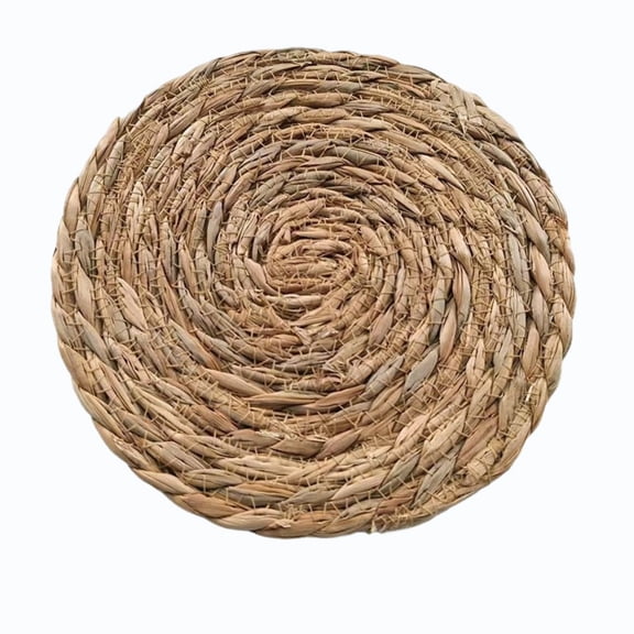 Qholemyo Natural Willow Hand Woven Round Heat Resistant Place Mats Table Mats Dining Room Decor Japandi Farmhouse Table Pad
