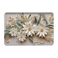 thumbnail image 1 of Qholemyo Non Slip Bath Mat Bathroom Decor Washable Rugs Diatomite 3D Flower Floor Mat Quick Drying Soft Washable Bathroom Foot Mat, 1 of 6