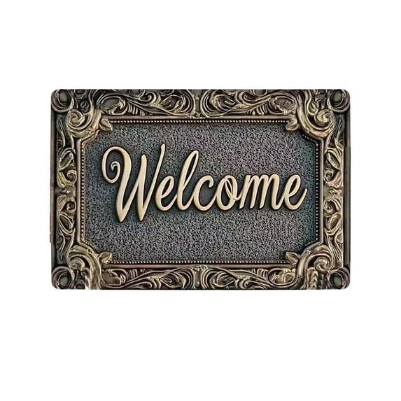 Qholemyo Non Slip Bath Mat Washable Rugs Bathroom Rugs Diatomite Water Absorbent Slip Proof Foot Mat Easy Care Vintage Floor Mat For Home Entry Door Bathroom Doorway