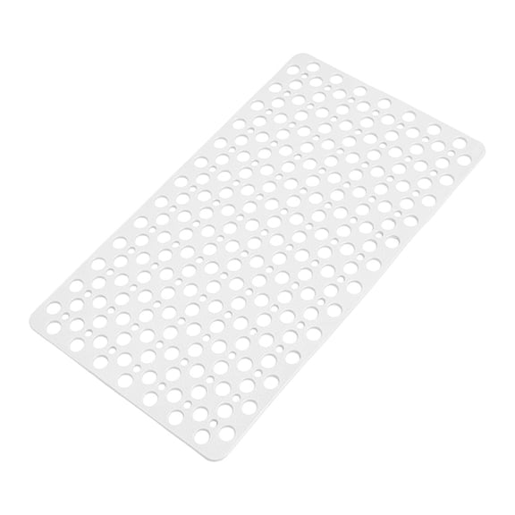 Qholemyo Non Slip Bath Tub Mat Non Slip Shower Mats Washable Rugs Tpe Eco Friendly Long Bathtub Mat Multi Hole Leak Proof Suction Cup Anti Slip Mat