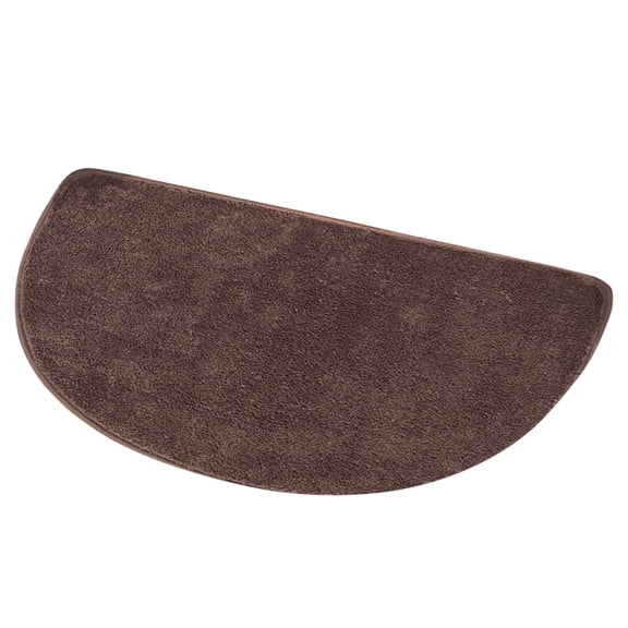 Qholemyo Non Slip Floor Mat Door Mat Indoor Entrance Washable Rugs Fine Woolen Semi Circular Tpr Floor Mat Water Absorbing Machine Washable Bathroom Entrance Foot Mat