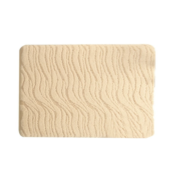 Qholemyo Non Slip Floor Mat Kitchen Mats For Floor Washable Rugs Bathroom Rugs Extra Thick Microfiber Striped Door Mat Bathroom Kitchen Entry Water Absorbent Foot Mat