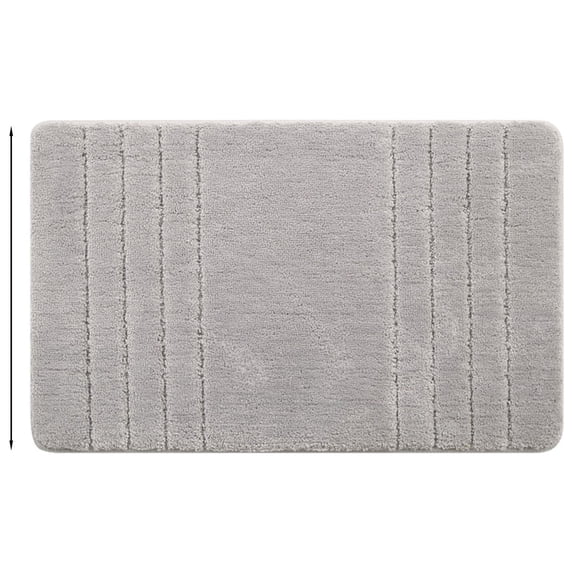 Qholemyo Non Slip Microfiber Bathroom Rug Super Absorbent Quick Dry Washable Bath Mat For Tub Sink