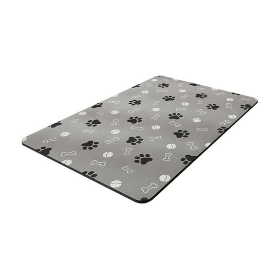Qholemyo Non Slip Pet Floor Mat Washable Rugs Diatom Mud Absorbent Wear Resistant Easy To Clean Pet Feeding Mat For Cats Dogs And Other Pets