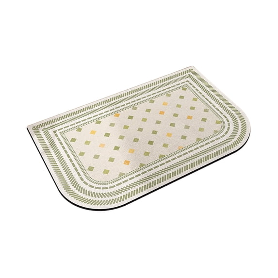Qholemyo Non Slip Shower Mat Bathroom Rugs Washable Rugs Thickened Absorbent Quick Drying Non Slip Floor Mat Bathroom Door Soil Resistant Mat
