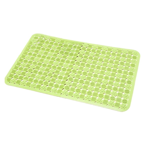 Qholemyo Non Slip Shower Mats Bathroom Rugs Washable Rugs Bath Mat With Massage Dots Waterproof Fast Dry Plastic Bathroom Rug For Tub Security