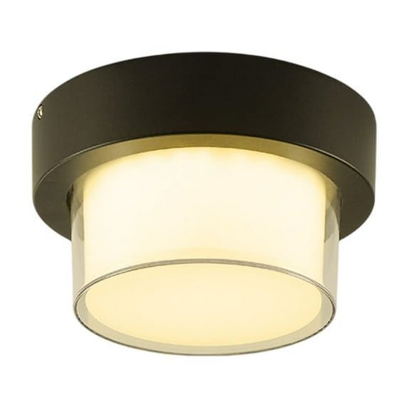 Qholemyo Outdoor Waterproof Ceiling Light Easy Modern Terrace Entrance Hallway Courtyard Balcony Wall Light LED Ceiling Light Flush Mount Light Ceiling Lighting