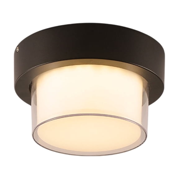 Qholemyo Outdoor Waterproof Ceiling Light Easy Modern Terrace Entrance Hallway Courtyard Balcony Wall Light LED Ceiling Light Flush Mount Light Ceiling Lighting