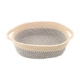 thumbnail image 1 of Qholemyo Oval Cotton Rope Woven Storage Basket With Handles Multipurpose Organizer Bins For Snacks Toys And Magazines, 1 of 4